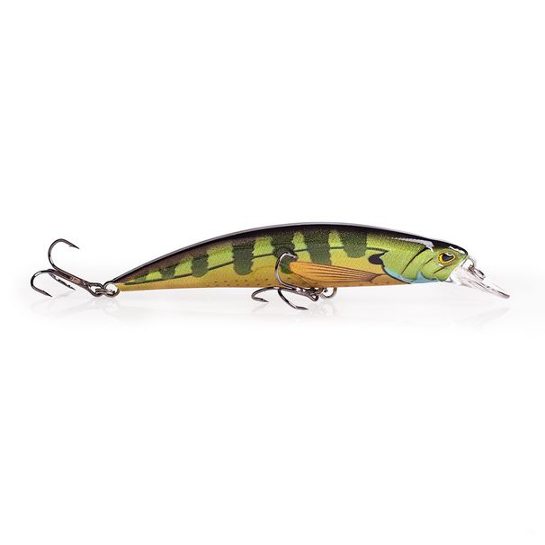 Hanlin 11cm 15.5g New Model Fishing Lures Hard Bait Floating Wobblers Minnow Deep Diving Crankbait Heavy Duty Trolling Bass_desvips.com