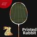 Year Of The Rabbit Commemorative Edition Badminton Racket Lightweight Training Racket Agile Offensive Design All Carbon Single Rack_desvips.com