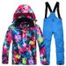 NOKO-New Children's Ski Suits, Boys' And Girls' Two-piece Outdoor Thickened Warm Ski Suits._desvips.com