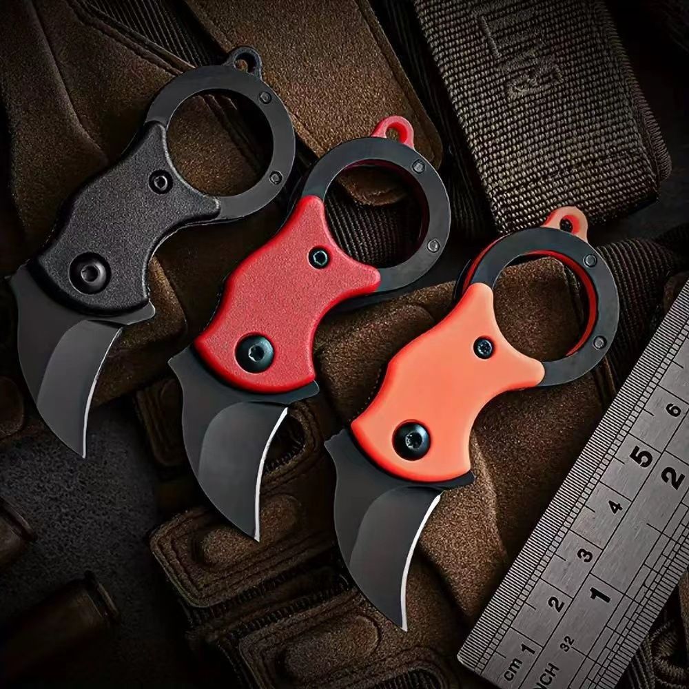 Outdoor EDC Key Fox Claw Package Opener Necklace Pocket Knife, Portable Mini Knife_desvips.com