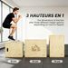 Box Jump Pliométrie 3 En 1 Appareil Musculation Fitness Entraînement Croisé Plyobox Pour Box Training 51/61/76cm En Bois_desvips.com