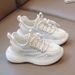Sports 2025 New Spring Summer Breathable Mesh Children's Fashion White Shoes Big Girls' Sneakers_desvips.com