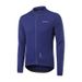 NOKO-ARSUXEO Cycling Clothes Tops Long-sleeved Road Bike Men's Quick-drying Breathable Spring And Summer Style Solid Color Full Zipper Stand Collar_desvips.com