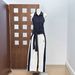 Unique Design: Women's Sleeveless Polo Collar Top With Ribbon Hem + Elastic Sports Quick-dry Long Pants Embroidered Set_desvips.com