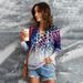 Winter New Gradient Color Sweatshirt For Women Trendy Leopard Print Tie Pullover Hoodie_desvips.com