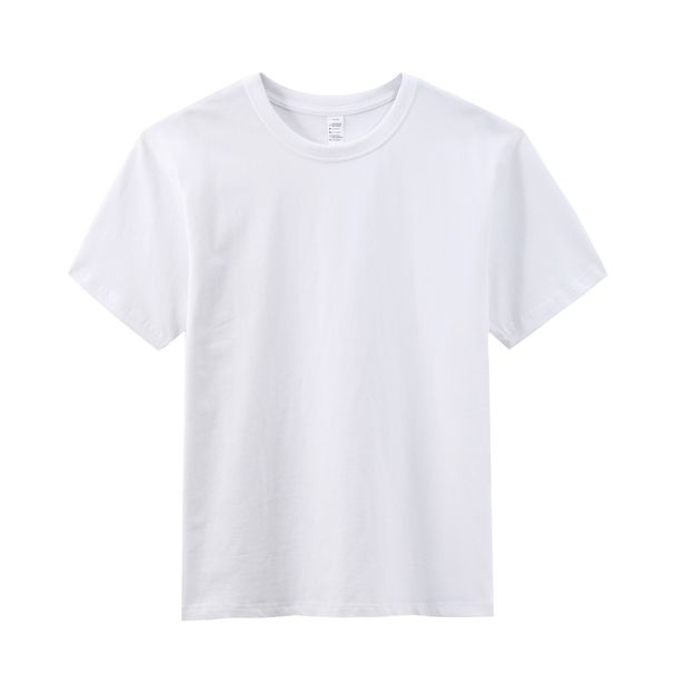 Triple-stitch 260g Combed Heavyweight T-shirt For Men, Summer Loose Fit, Carbon-brushed Pure Cotton Short-slve Men's_desvips.com