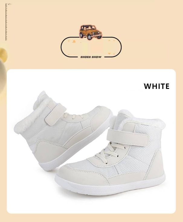 Ski Boots Winter New Children's High Top Plus Velvet Thickened Wide Head Cotton Shoes Outdoor Warm Snow Boots_desvips.com