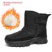 Unisex Winter Snow Boots With Fleece Lining - Waterproof Rain Fabric Upper, Anti-Slip Rubber Sole, Thermal Insulated For Outdoor & Casual Wear_desvips.com