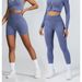 In Stock European And American Style Autumn Winter Tight Sports Bra Top Seamless Pants Fitness Long Sleeve Yoga Outfit_desvips.com