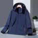 6266 For Spring Autumn, Men's Autumn And Winter Solid Color Windbreaker, Outdoor Long-sleeve Hooded Casual Sports_desvips.com
