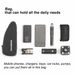 ROCKBROS Bicycle Frame Bag, Waterproof Top - Tube Bag for Mountain Bikes (MTB) and Road Bikes, Available in 1.6L and 1L Sizes_desvips.com