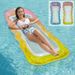 Adult Water Recreation Neck Pillow Single Inflatable Lounge Chair PVC Sequin Gradient Wave Clip Net Inflatable Floating Row_desvips.com