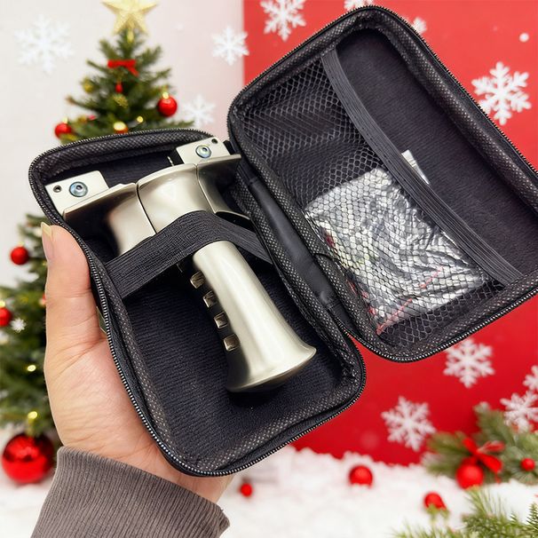 Heavy Duty Aluminum Alloy Outdoor Tool With A Beautiful Appearance, Paired With A Black Storage Bag, 3 2050 Model Flat Rubber Bands, 200 Mud Balls_desvips.com