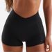 High Elasticity Halter Beauty Back Bra Cross Waist Fitness Three-Point Shorts Yoga Outfit Sports Set_desvips.com