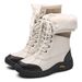 Women's Outdoor Winter Boots With Fur Lining - Lace Up Ankle Snow Shoes For Women Plus Size Available_desvips.com
