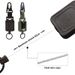 60cm Duty Metal Retractable Carabiner Keychain Belt Outdoor Reels Eagle Beak Buckle Reinforced Steel Wire Easy Pull Back_desvips.com