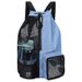 Swim Bag Mesh Drawstring Backpack with Wet Bag Beach Backpack, Gym and Workout Gear Bag_desvips.com