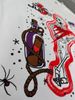 Skull Angel Spider Graffiti Print Short Sleeve T-shirt Men Loose Crew Neck Cotton Vintage Streetwear Casual Tee_desvips.com