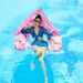 Pool & Accessories Inflatable Pool Lounge Chair With Detachable Canopy U Shaped Backrest Extra Thick Floating Raft For Adults_desvips.com