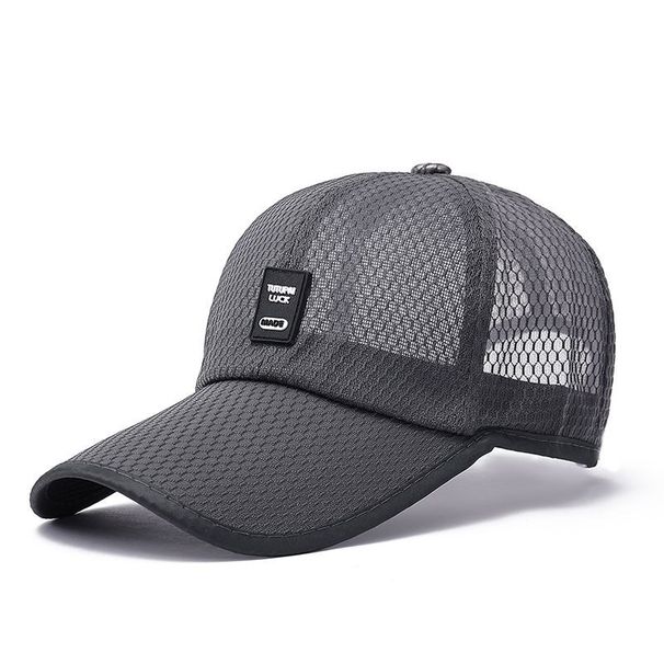 Men's New Summer Outdoor Extended Brim Sunshade Mesh Unisex Baseball Cap Breathable Duckbill Hat_desvips.com