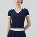 Yoga Running Sportswear, Short-sleeved Polo Shirt, Golf Wear, Badminton Casual Tennis Fitness Wear_desvips.com