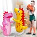 Dinosaur Inflatable Punching Bag - Extra Thick 5ft Tall Bop Bag For Kids With Water/Sand Base Fun Fitness Toy For Indoor/Outdoor Training_desvips.com