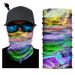 LazyZoom Outdoor Colorful Printed Flowing Watercolor Magic Headscarf Multi-purpose Sports Mask Cycling Headgear_desvips.com