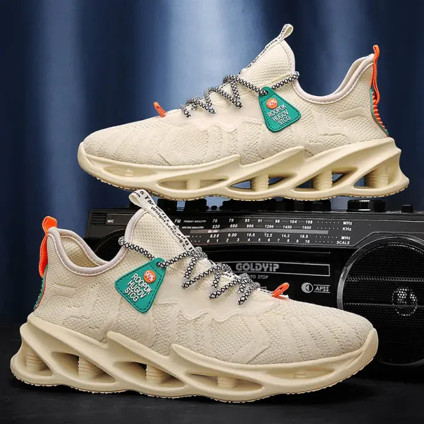 Male Thin Hollow Breathable Men Tide Brand 2023 NEW Summer Sneakers Running Net Youth Blade Shoes_desvips.com