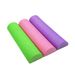 Semicircle yoga column relaxation balance bar hexagonal pattern foam shaft floating point foam shaft foamroller Pilates column_desvips.com