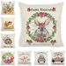Easter Thanksgiving Harvest Festival Rabbit European Country Farm Style New Cushion Pillowcase Removable And Washable_desvips.com