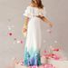 Women's Clothing Two-piece casual off-shoulder solid one-shoulder ruffle sleeves _desvips.com