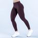 Women's Quick Drying Running Leggings Matte Ribbed Yoga Pants Summer Sports Seamless Fitness Tights_desvips.com