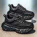 2026 Fashion European-USA Style Vintage Sneakers Youth/Men Low Top Lace-Up Breathable Thick Sole Increase Height Non-Slip Wear-Resistant Running Shoes_desvips.com