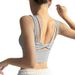 001 Sports Vest With Chest Pads, Yoga Wear, Camisole, Feminine Style, Wide Shoulder Straps, Running Fitness Top_desvips.com