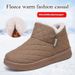 New Cotton Shoes Women's Winter Thickened Warm Snow Boots High-top Soft-soled Non-slip One-pedal Lazy Shoes Platform Shoes Women_desvips.com