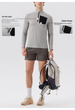 Autumn And Winter New Long Sleeve Men's Casual Half-zip Stand-up Collar Top Nylon Sportswear Running Training Quick-drying Suit_desvips.com