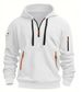New European Spring And Autumn Men's Hoodie Zipper Multi-Pocket Sports Casual Sweatshirt Plus Size_desvips.com