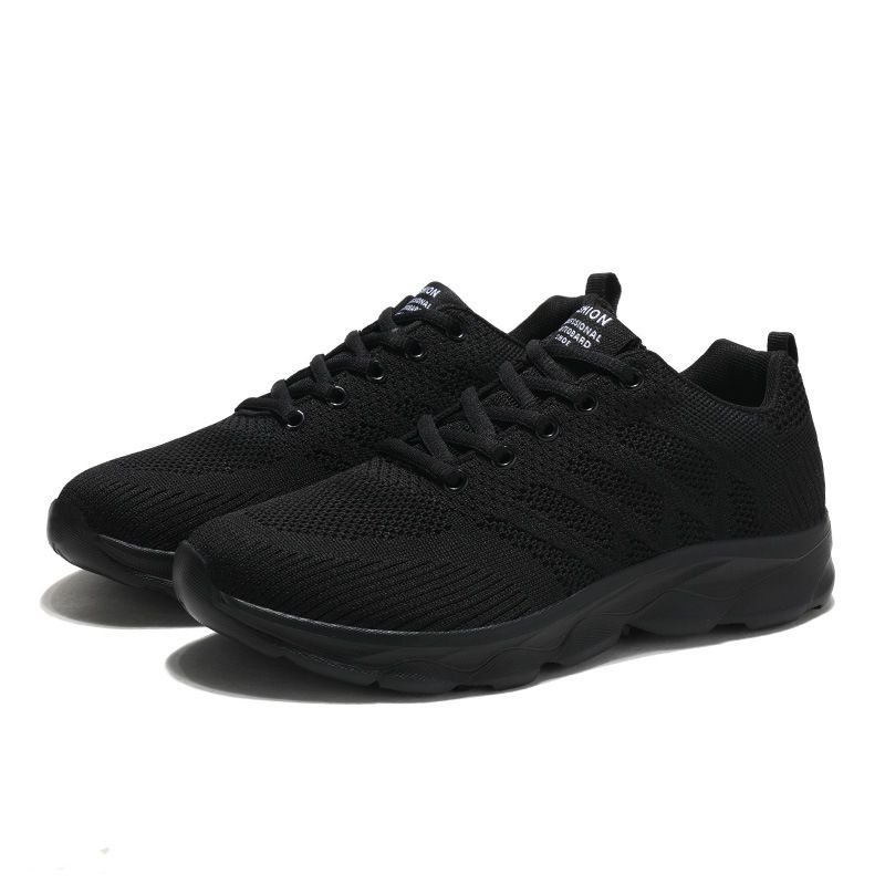 Black Non Slip Women's Fashion Lightweight Running Sneakers Breathable Casual Travel Comfortable Shoes For Work_desvips.com