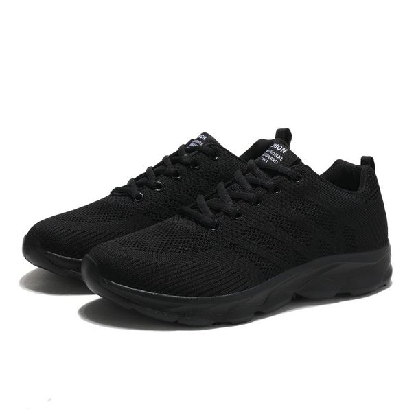 Black Non Slip Women's Fashion Lightweight Running Sneakers Breathable Casual Travel Comfortable Shoes For Work_desvips.com