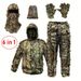 Plus Size 3D Camouflage Bionic Leaf Cloak Camouflage Ghillie Suit Camouflage Bird Watching Suit Hunting Suit_desvips.com