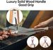 XUDAKAIXIN 25-Inch Very Long Stainless Steel BBQ Tongs With Extended Luxurious Acacia Handle – Durable Easy-to-Clean_desvips.com