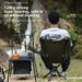 Outdoor 360°Rotating Moon Portable Aluminum Alloy Fishing Camping Picnic Folding Leisure Chair Lightweight_desvips.com