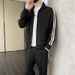 Sports Suit Sweatshirt Cardigan Jacket Spring 2025 New Loose Casual Clothes Men's Autumn Two-Piece Set_desvips.com