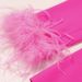 Women's clothing Internet celebrity style ostrich feather suit two-piece suit temperament dress women's pants suit_desvips.com