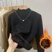 Women's Fleece-Lined Diamond Quilted Mock Neck Sweater - Soft & Warm Winter Pullover, Loose Fit Long Sleeve Tops (Milk Beige/Black/Khaki)_desvips.com