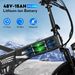 OOK-TEK E20 Foldable Electric Bike, 48V 15AH Battery, Front & Rear Suspension_desvips.com