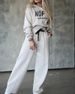 Women's Clothing casual hooded hoodie set of wide-leg pants_desvips.com