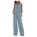 Women's Clothing new fashion vest trousers collage stitching cotton and linen casual suit_desvips.com