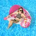Leaf Shade Inflatable Lounge Chair - Thickened PVC With Canopy & Cup Holder (Stable Floating Seat For Pool Lake & Beach 180cm UV Protection)_desvips.com