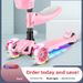 New Children's 3-in-1 90% Off Fold Baby Flashing Scooter Can Sit And Ride Dropshipping_desvips.com